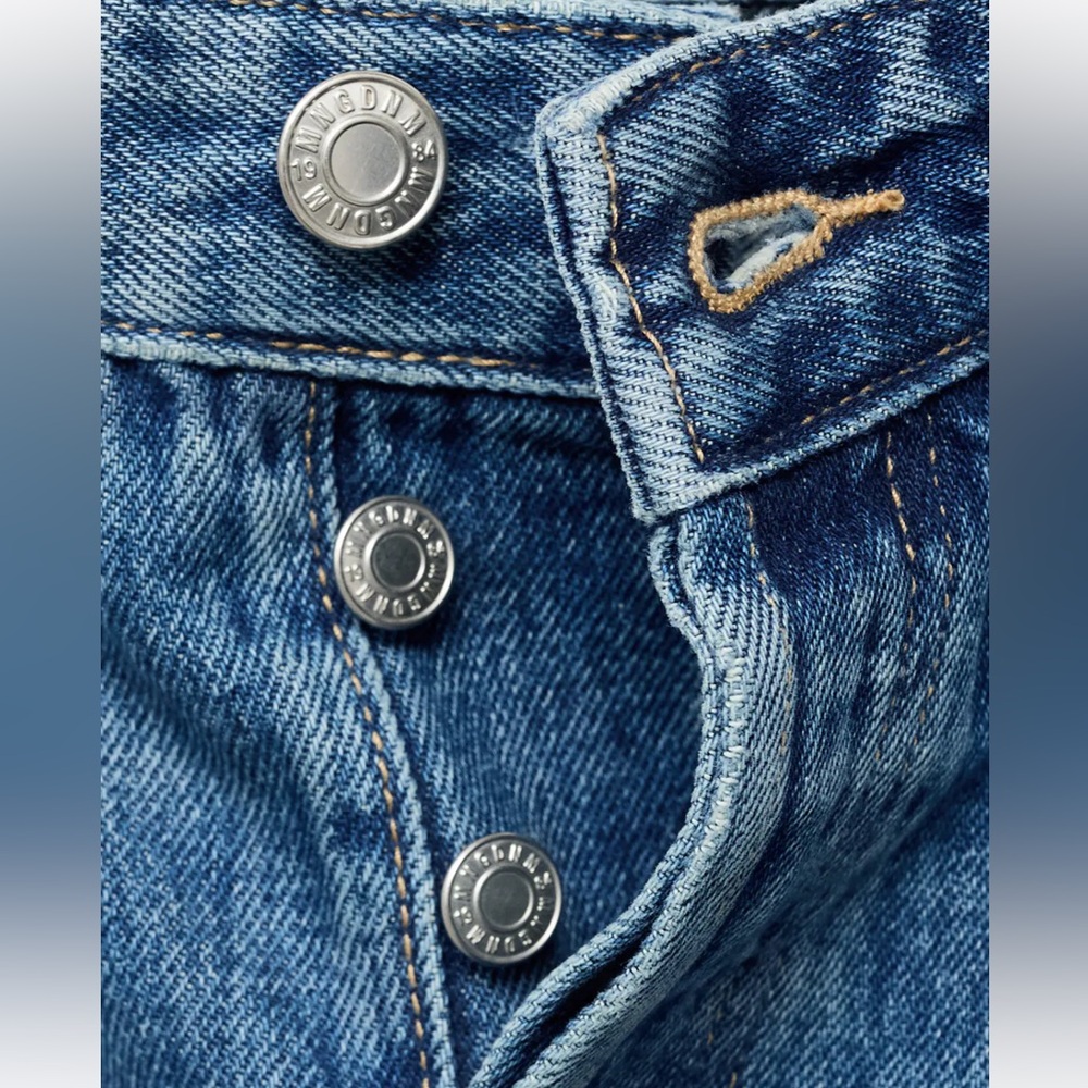 WIDE-LEG JEANS WITH TURN-UP HEM - Picture 6 of 9